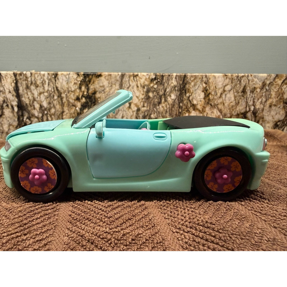 Lot of 5 Polly Pocket Cars Vintage Jeep Stretch Limo Convertable Love Bug Toys