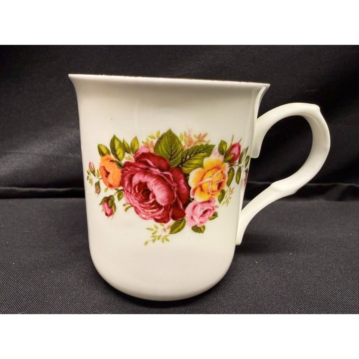 Set of 6 Sadler Wellington Fine Bone China Floral Coffee Tea Mugs Vintage 3.5"