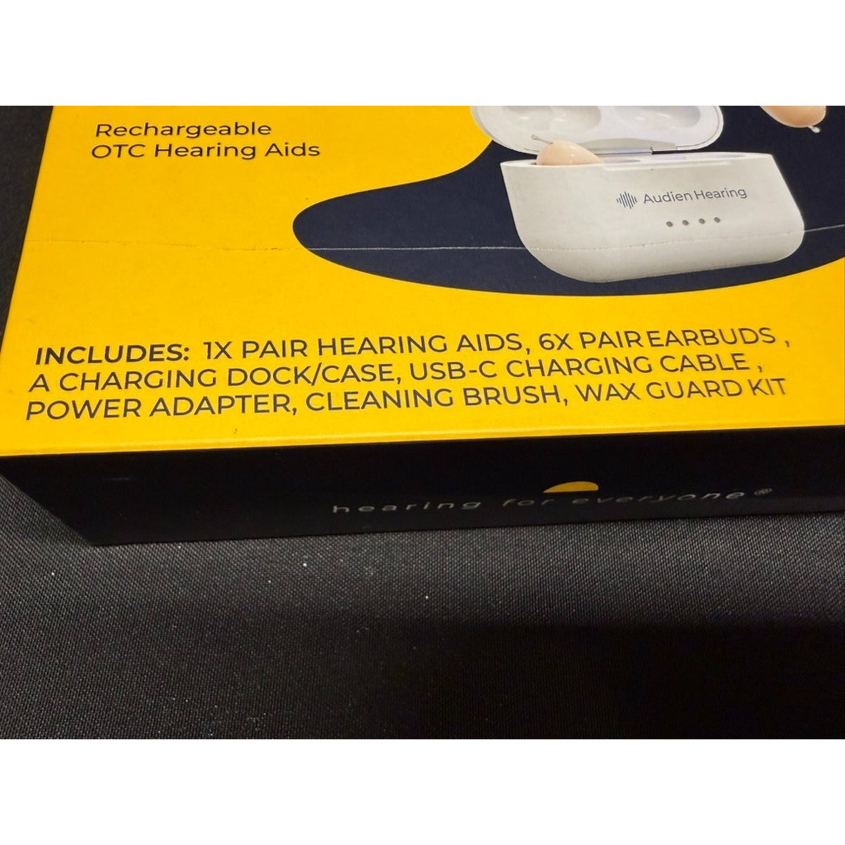Audien Atom Pro 2 Wireless Rechargeable OTC Hearing Aids- open box