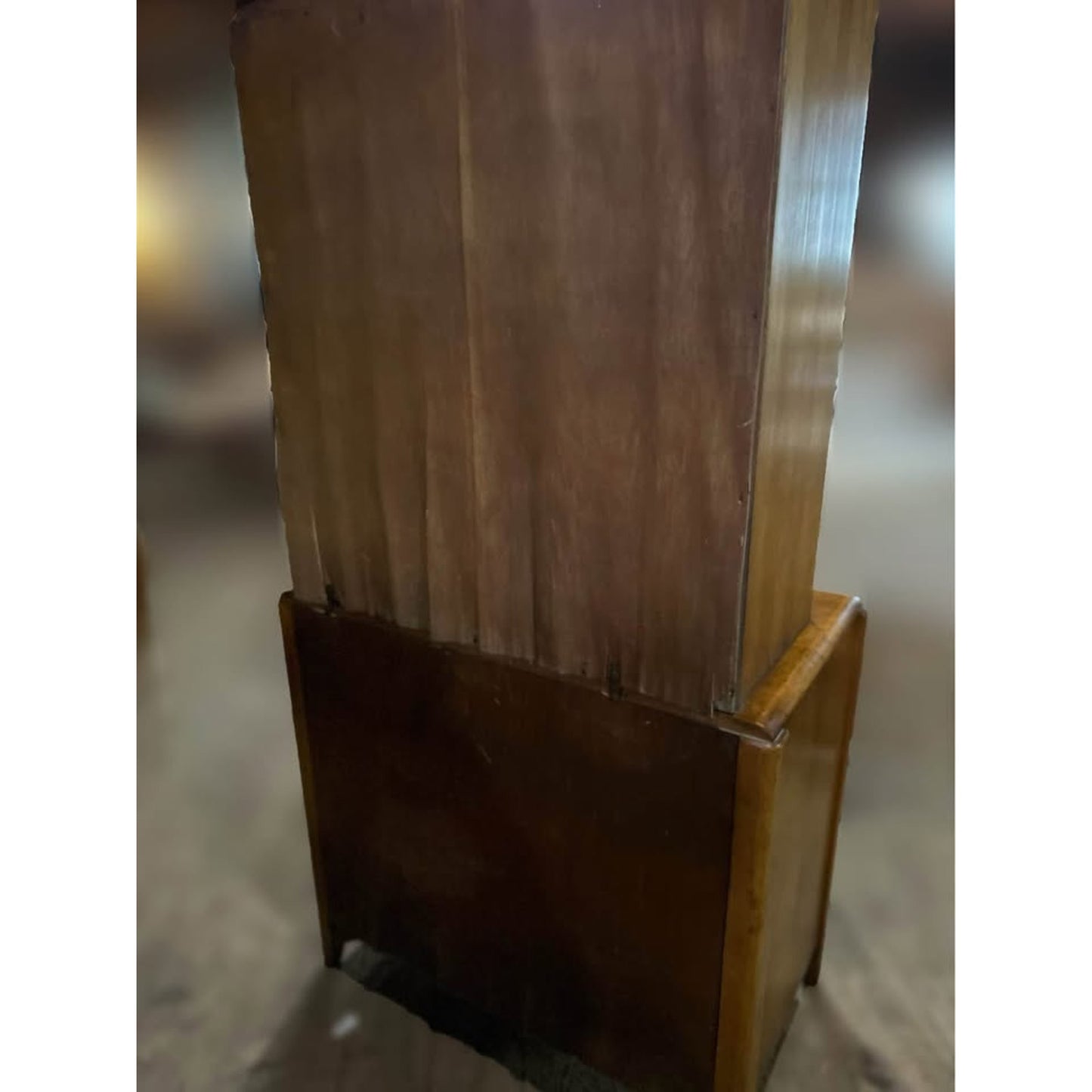 Mid century solid wood hutch with shelves, drawer, and cabinet. Top shelves removable