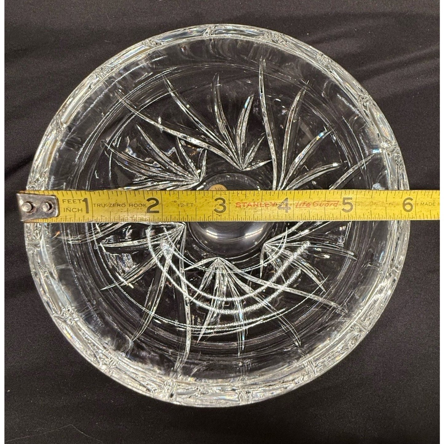 Marquis Waterford lead Crystal clear glass round bowl 6.25” diameter 4.5” tall