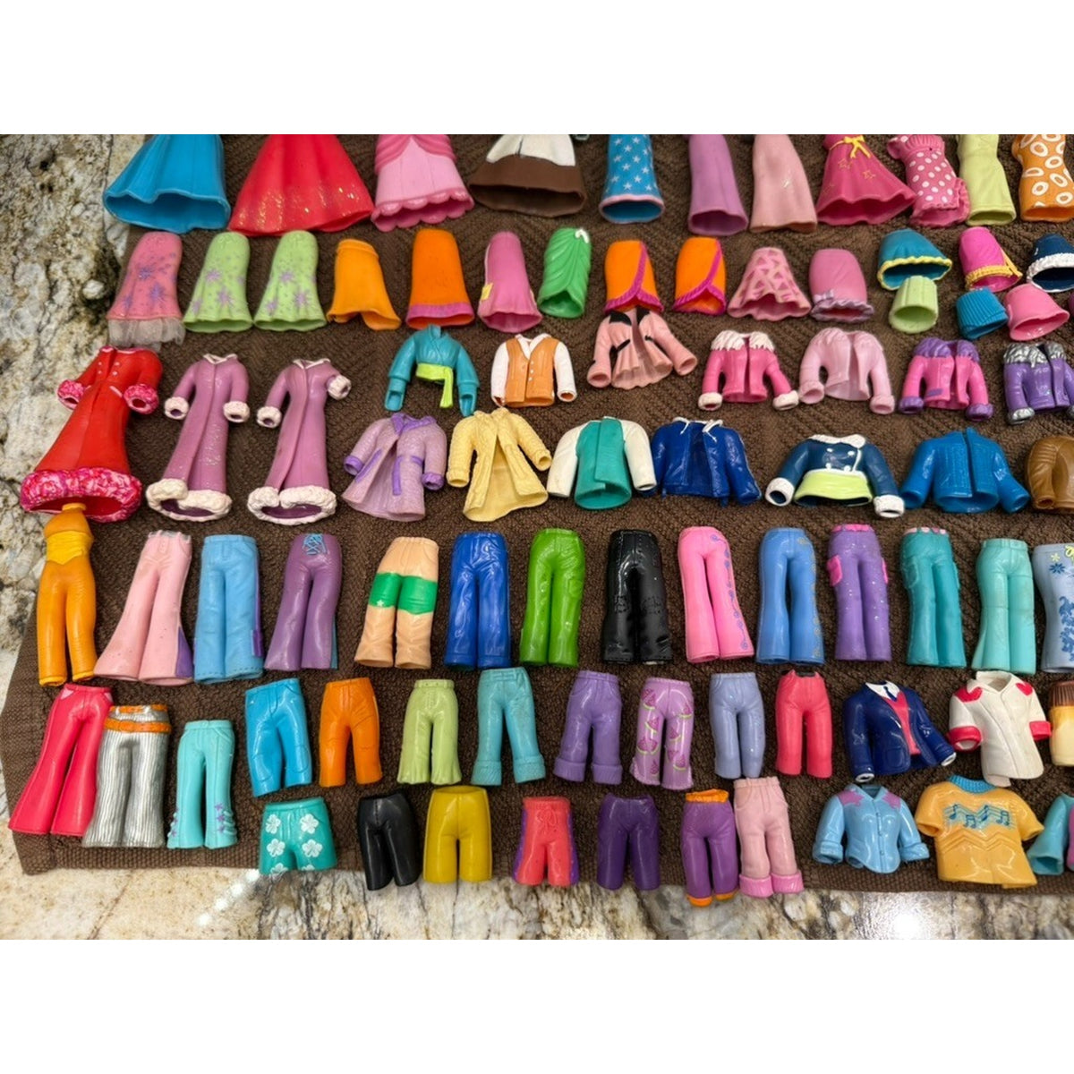 350 + Pc Vintage Polly Pocket Lot Clothing Hats Purses Shoes Accessories 2000's