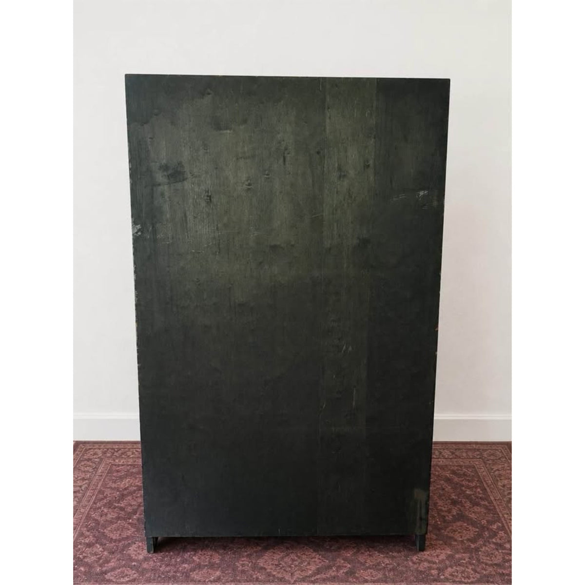 Vintage Chinese Black Lacquer dresser/cabinet/wardrobe Peacock mother of pearl abalone