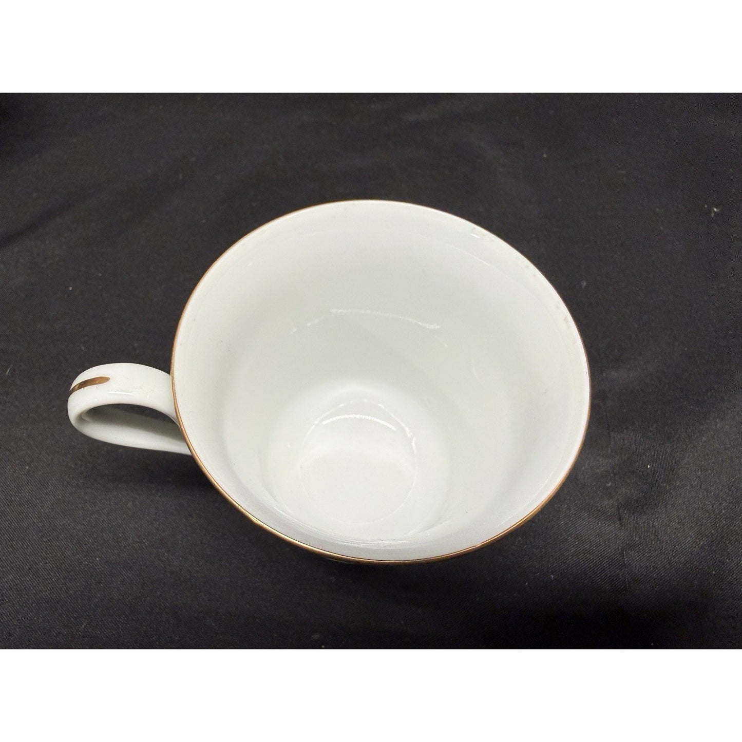 Mikasa Charisma Black Fine China Set Of 12 Saucers 10 Tea Cups Floral Vintage