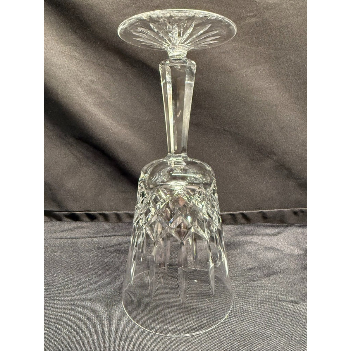 Set of 5 Galway Clifden Pattern Clear Crystal Wine Glasses /goblet Vintage 7.75"