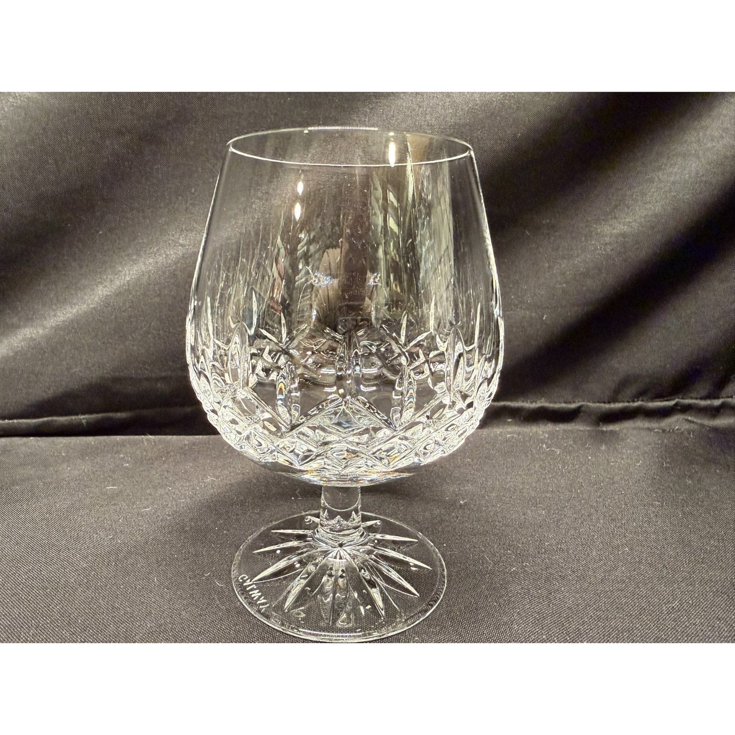 Set of 4 Galway Irish Lead Crystal Longford Brandy Snifter Glasses 5" tall VTG