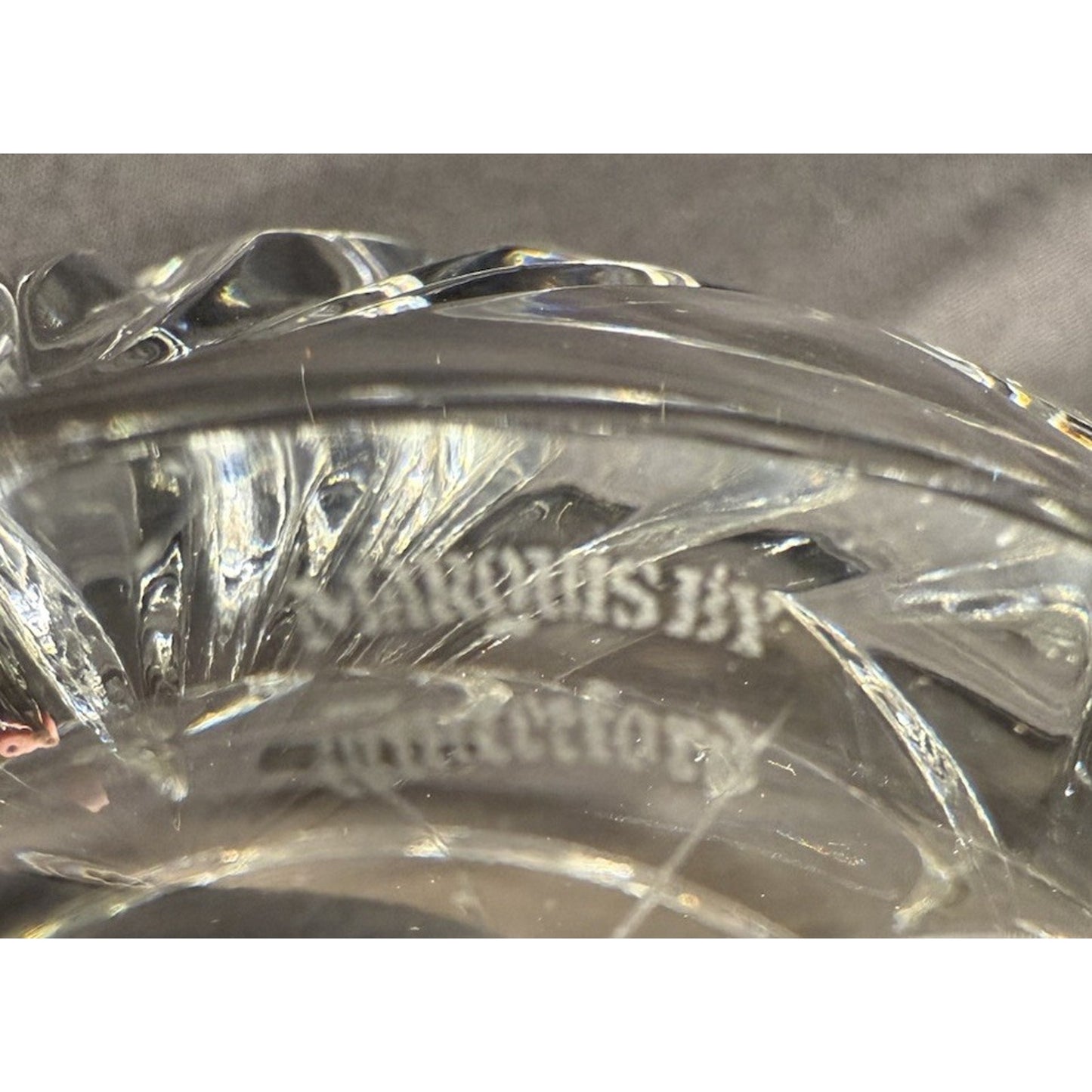 Marquis Waterford lead Crystal clear glass round bowl 6.25” diameter 4.5” tall